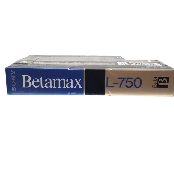 NWT Sony Beta Max Blank Tape Highgrade Cassette Tape L-750 Dynamicron Vintage - Picture 6 of 6